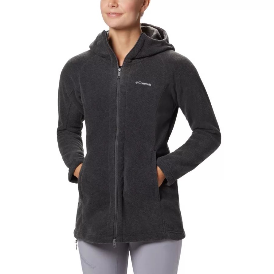 Benton Springs II Langer Kapuzenpullover Für Damen Columbia Charcoal Heather