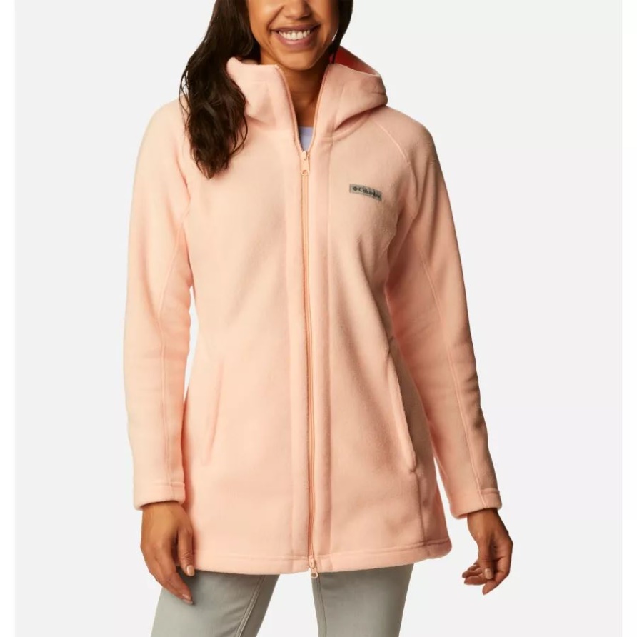 Benton Springs II Long Hoodie Für Damen Columbia Peach Blossom