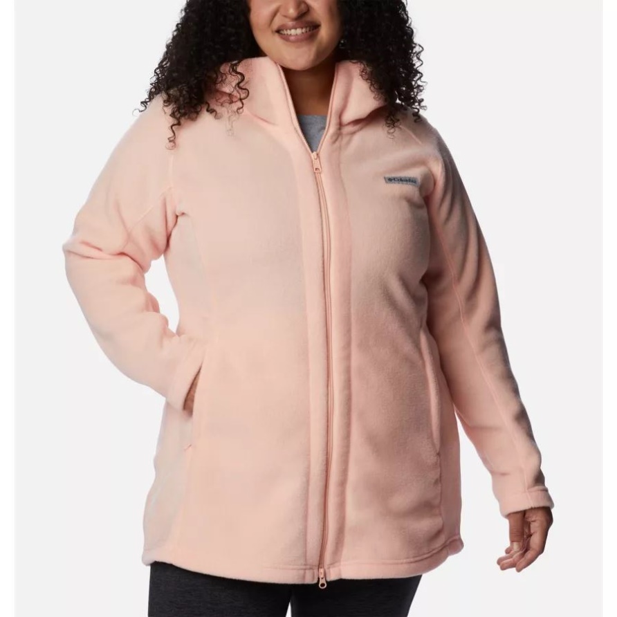 Benton Springs II Long Hoodie Für Damen In Übergröße Columbia Peach Blossom