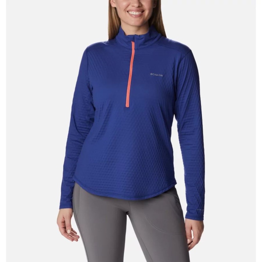 Bliss Ascent Half-zip Shirt Für Damen Columbia Dark Sapphire