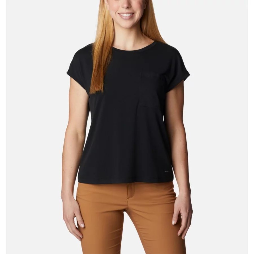Damen T-Shirt Boundless Trek Columbia Black