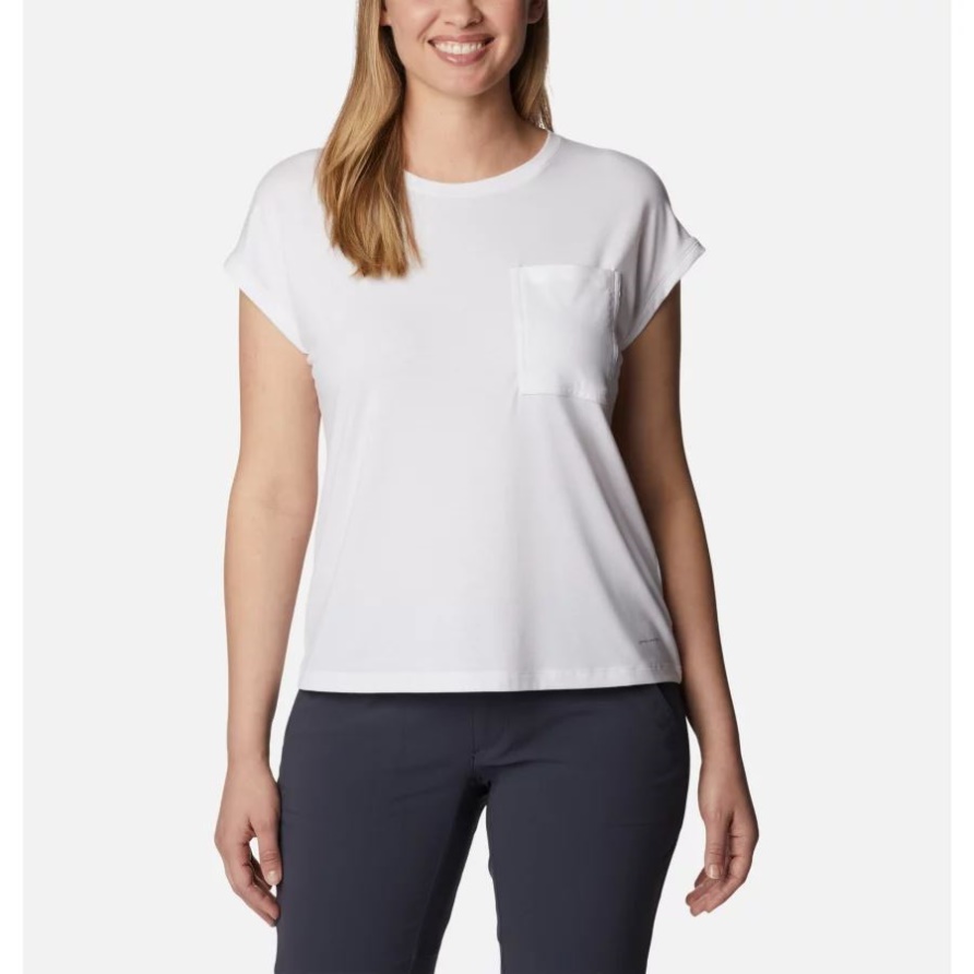 Damen-T-Shirt „Boundless Trek“ Weiß Columbia