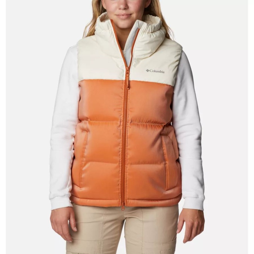 Bulo Point Daunen-Pufferweste Für Damen Columbia Chalk/warmer Kupferglanz