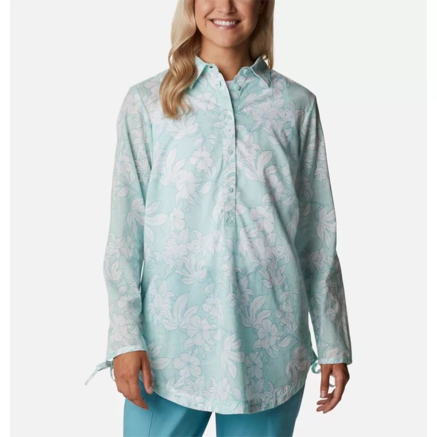 Damen Camp Henry II Tunika Icy Morn Lakeshore Floral Columbia
