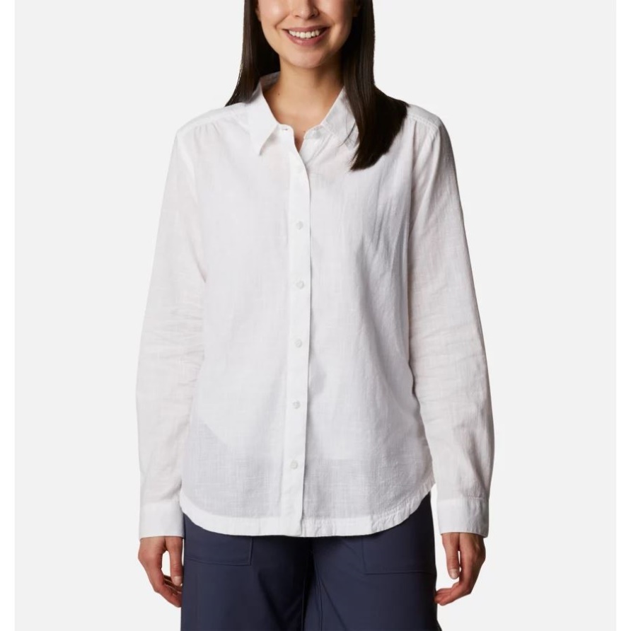 Damen-freizeithemd Camp Henry Iii Columbia White Chabray
