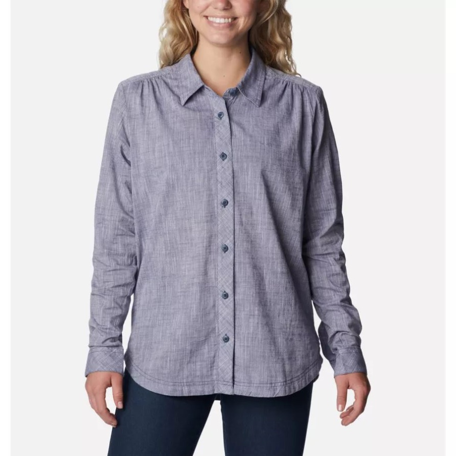 Damen-Camp-Henry-III-Langarmhemd Columbia Nocturnal Chambray