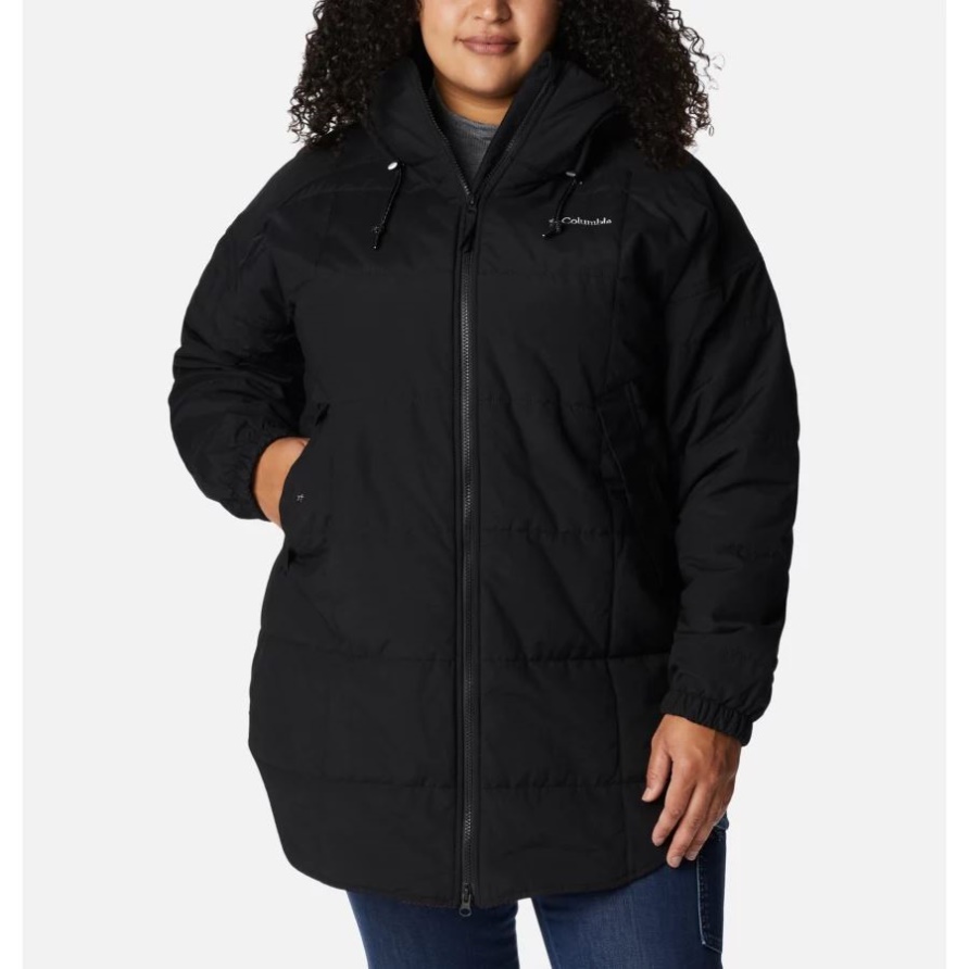 Chatfield Hill Neuheitsjacke Für Damen Plus Größe Schwarz/rot Mit Lilienkarodruck Columbia