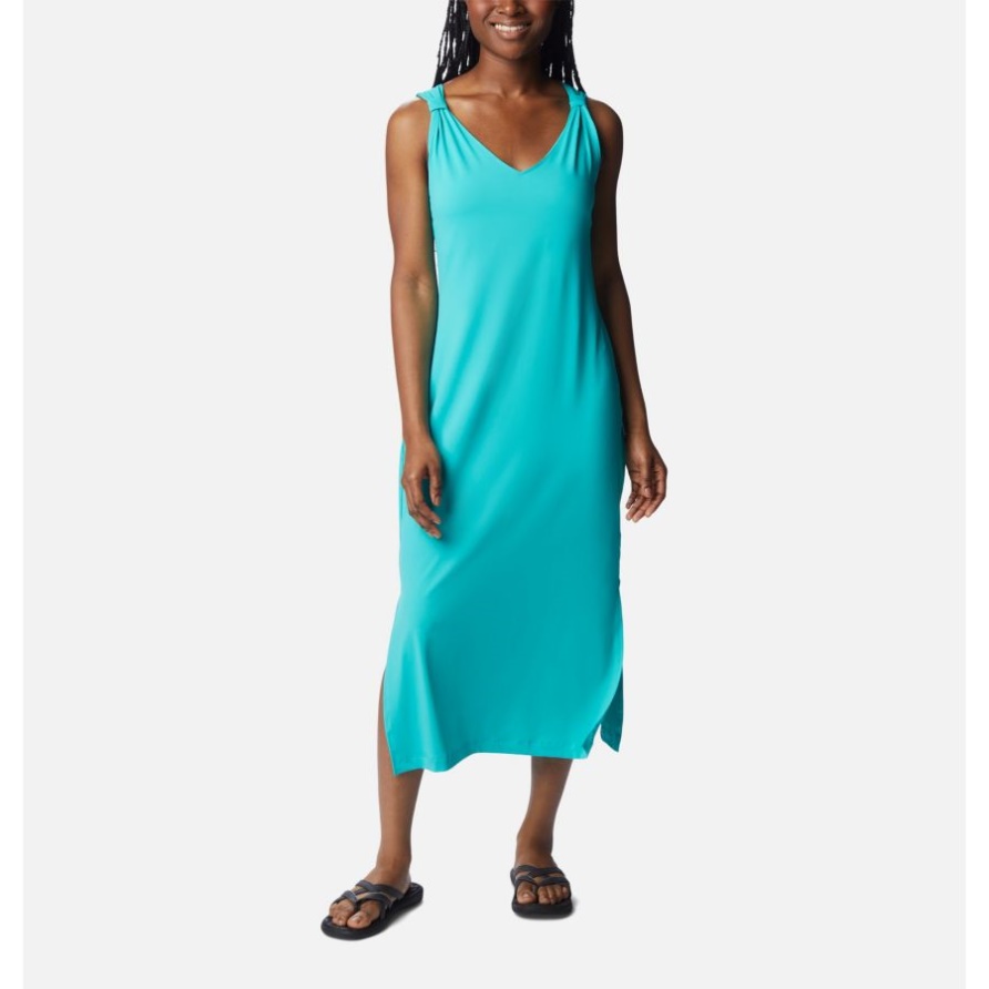 Chill River Maxikleid Für Damen Columbia Bright Aqua