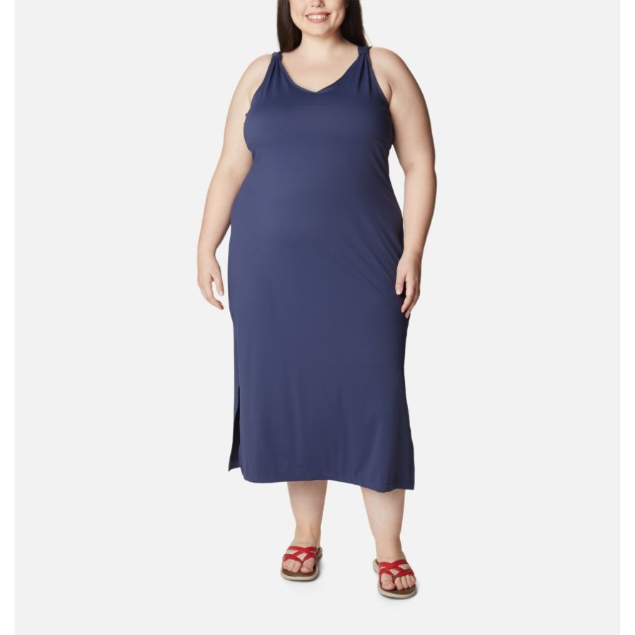 Midikleid Von Chill River Für Damen Plus Größe Columbia Nachtaktiv