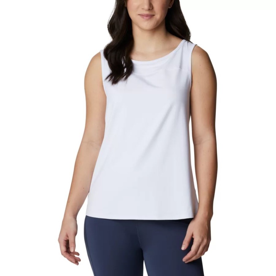 Chill River Technisches Tanktop Für Damen Columbia White