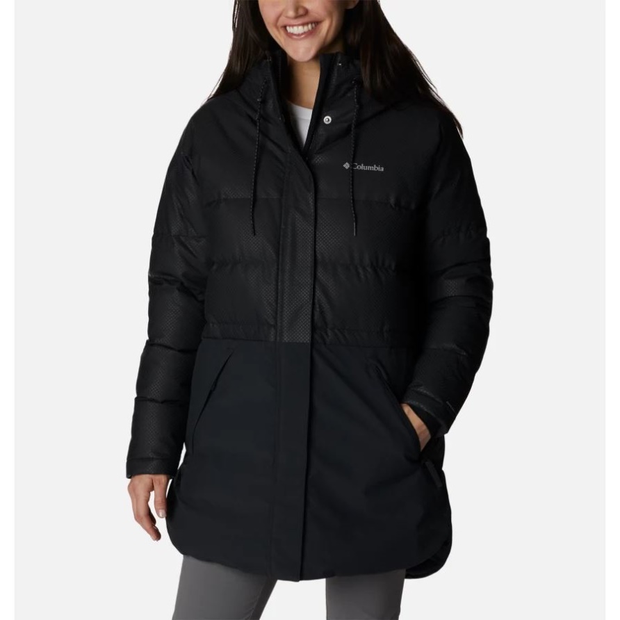 City Spark Black Dot Daunenparka Für Damen Black Columbia