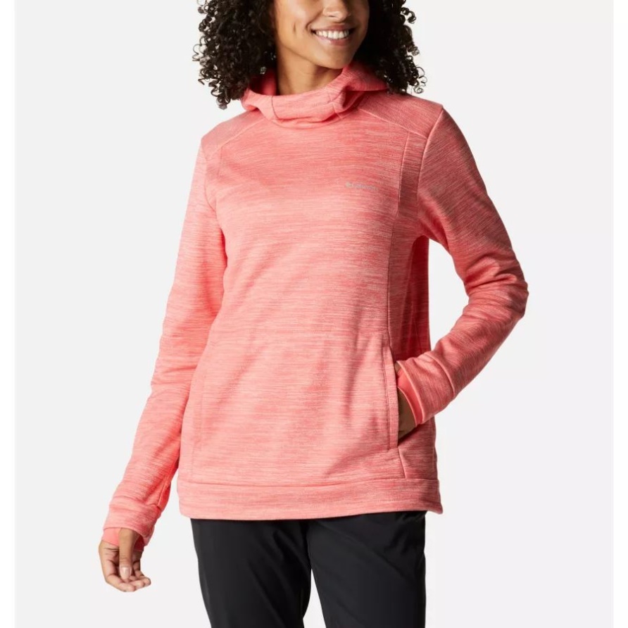 Damen-Claudia-Ridge-Fleecepullover Columbia Blush Pink Heather