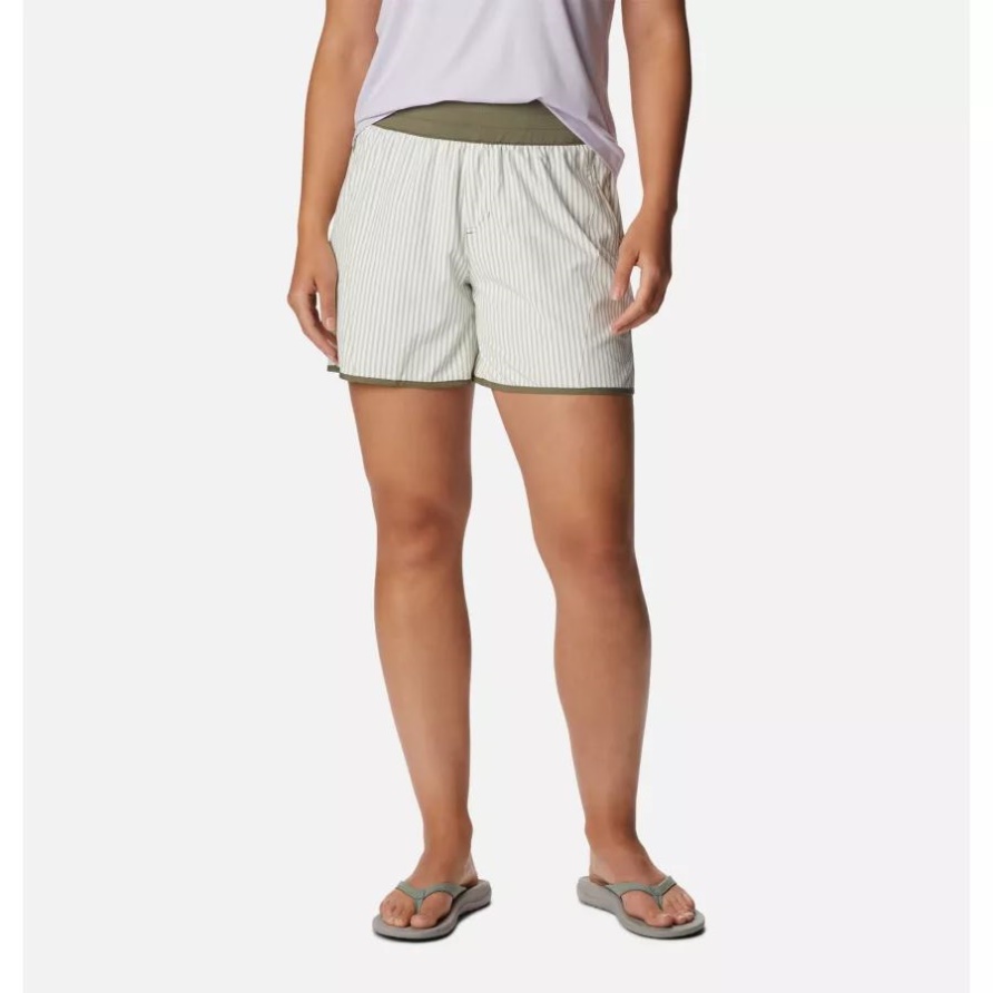 Claudia Ridge Shorts Damen Columbia Steingrün