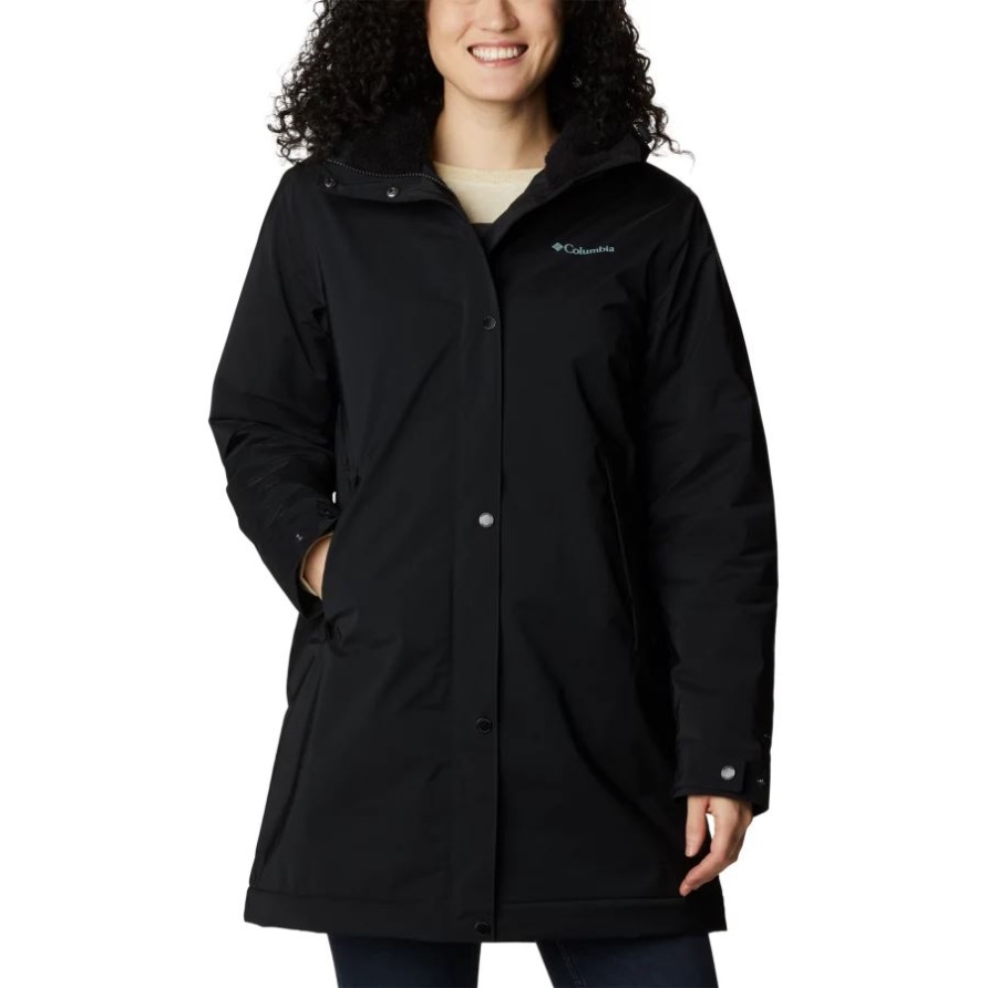 Clermont Gefütterte Regenjacke Für Damen Columbia Black