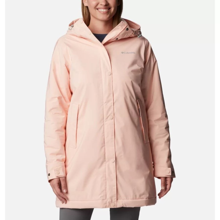 Clermont Gefütterte Regenjacke Für Damen Columbia Peach Blossom