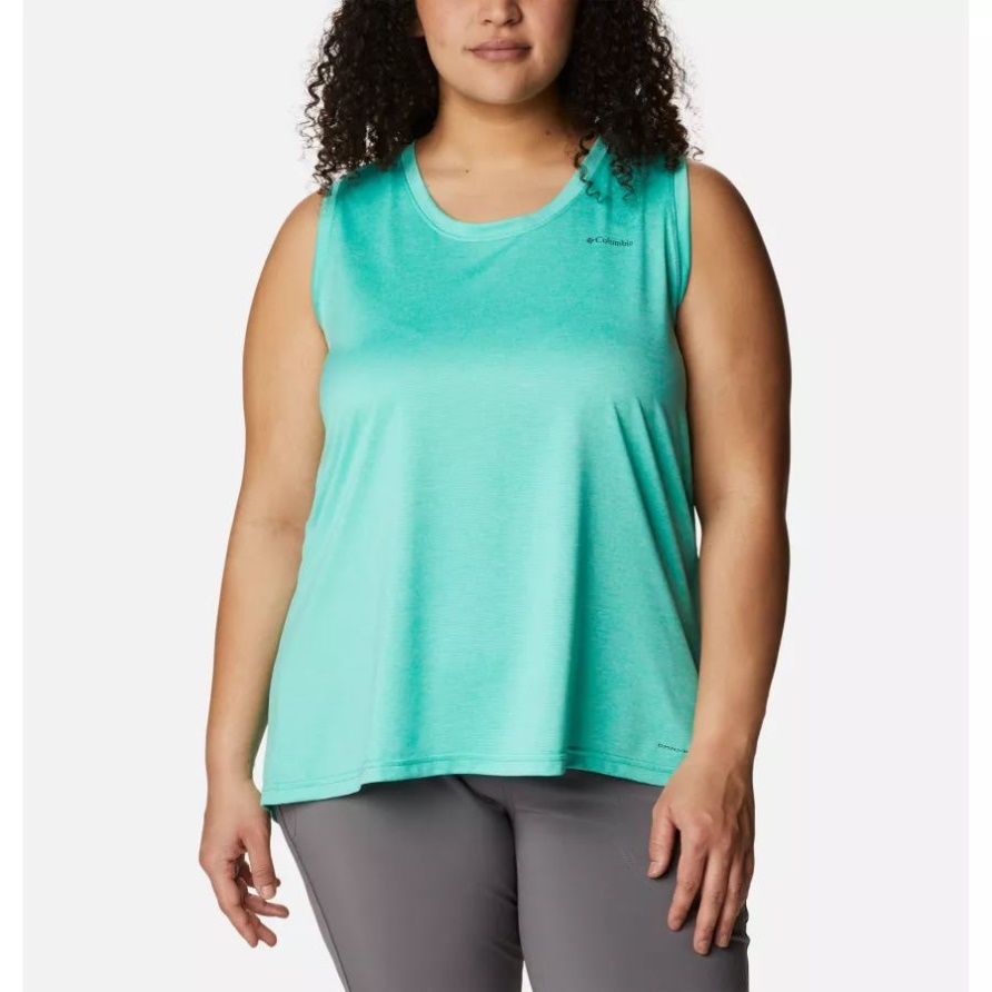 Columbia Hike Tank Für Damen Plus Größe Columbia Electric Türkis Meliert