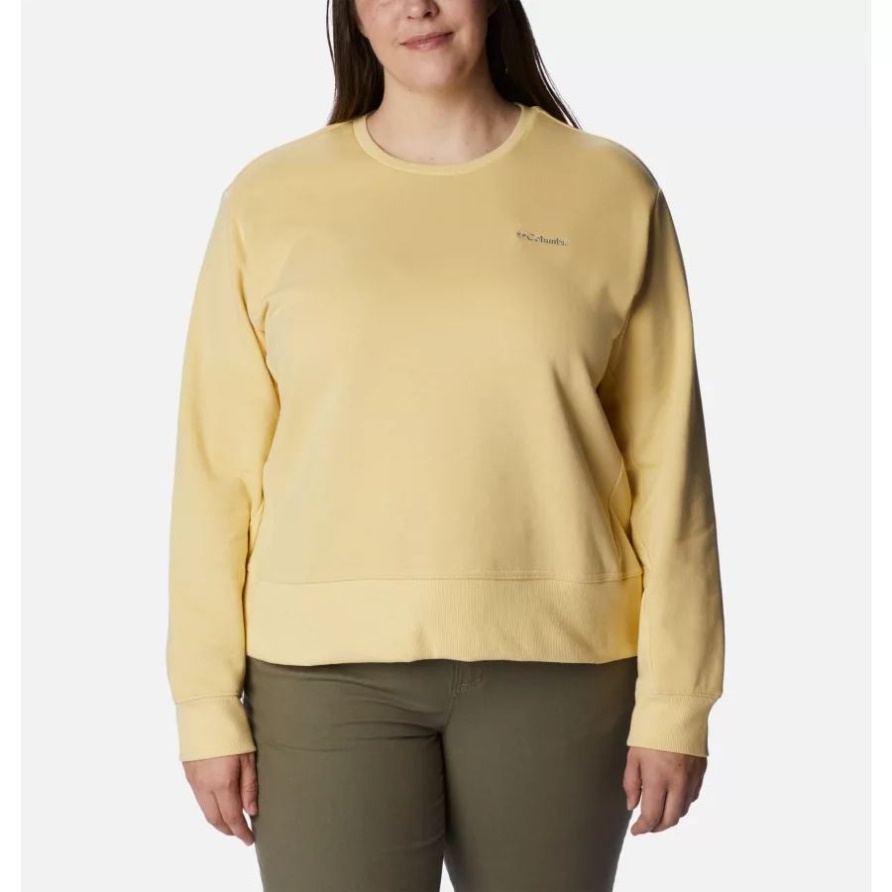 Columbia Lodge Crew IV Damen-Sweatshirt Plus Größe Columbia Cornstalk