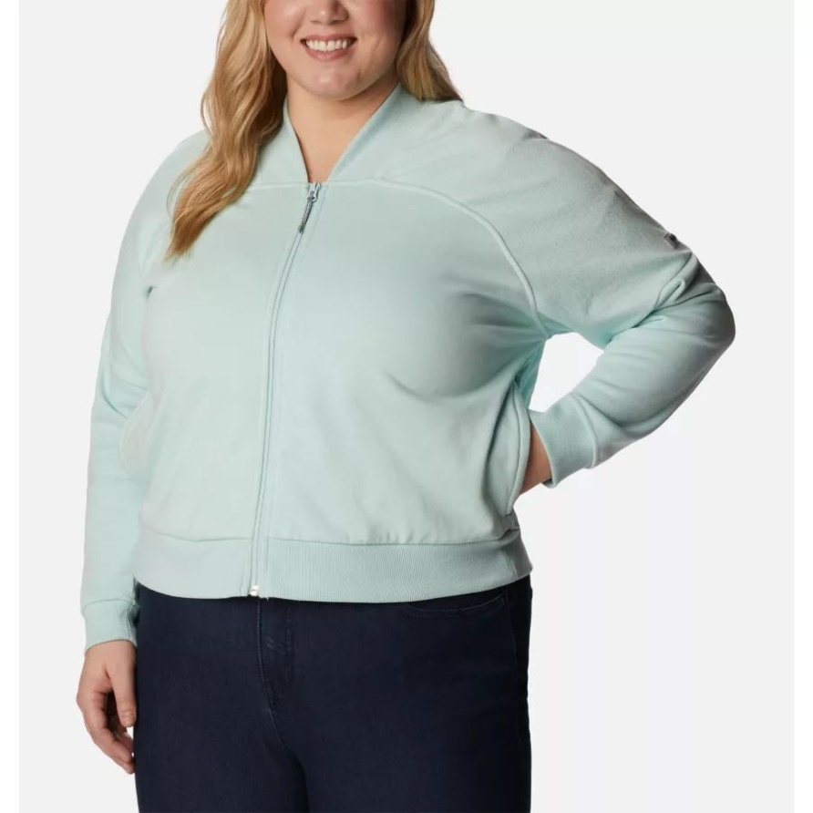 Columbia Lodge French Terry Jacke Mit Durchgehendem Reißverschluss Für Damen Plus Größe Icy Morn Columbia