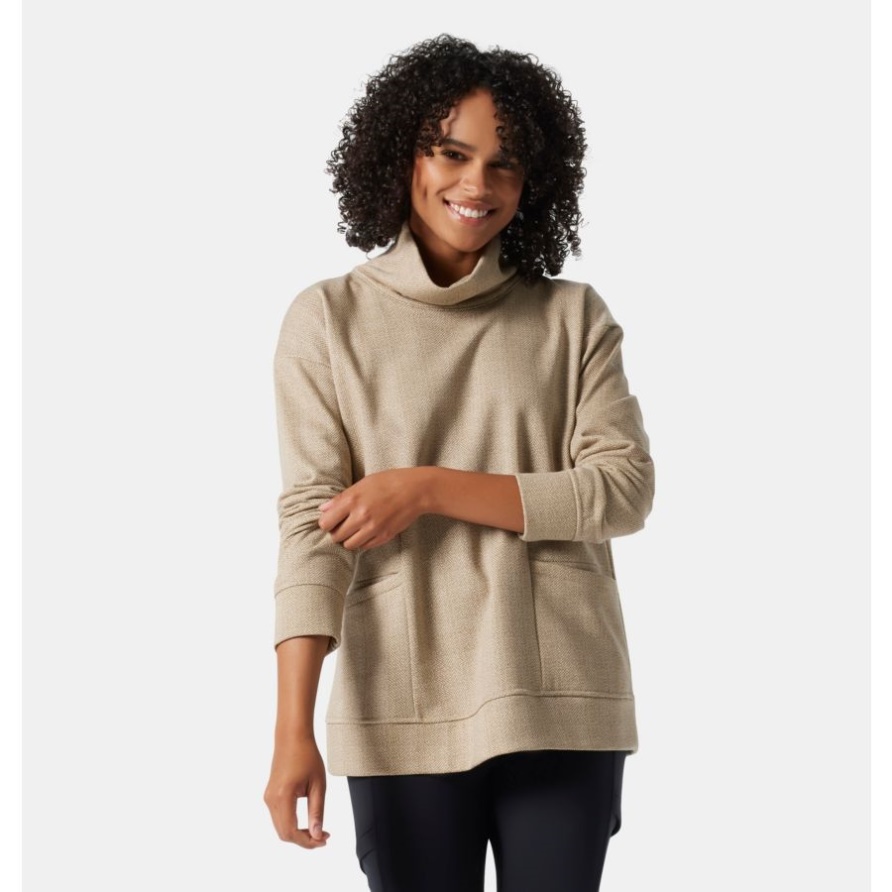 Columbia Lodge Trichterpullover Für Damen Columbia Chalk Fischgrat