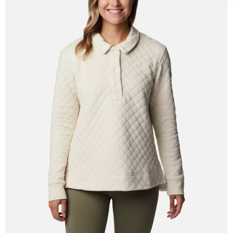 Columbia Lodge Quilted Polo Für Damen Columbia Chalk