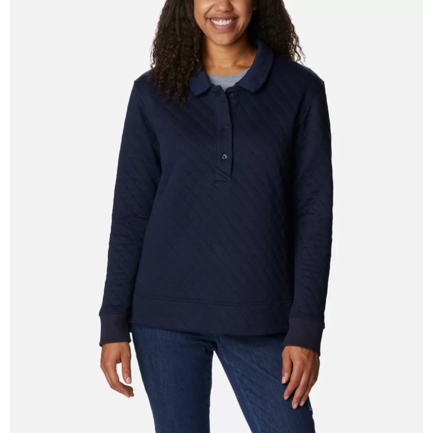 Columbia Lodge Stepp-Poloshirt Für Damen Dark Nocturnal Columbia