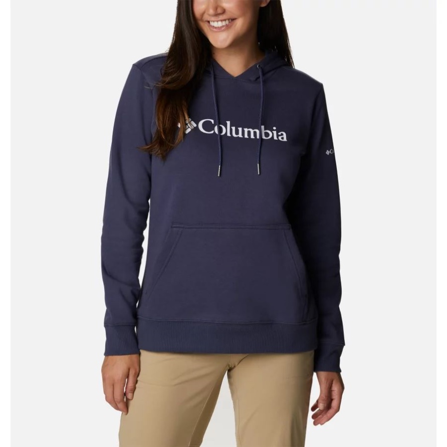 Columbia-Logo-Hoodie Für Frauen Nachtaktives Columbia