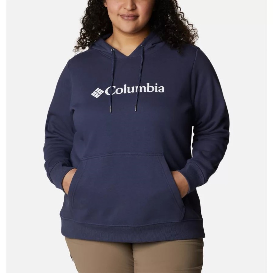 Columbia-Logo-Hoodie Für Damen In Übergröße Columbia Nachtaktiv