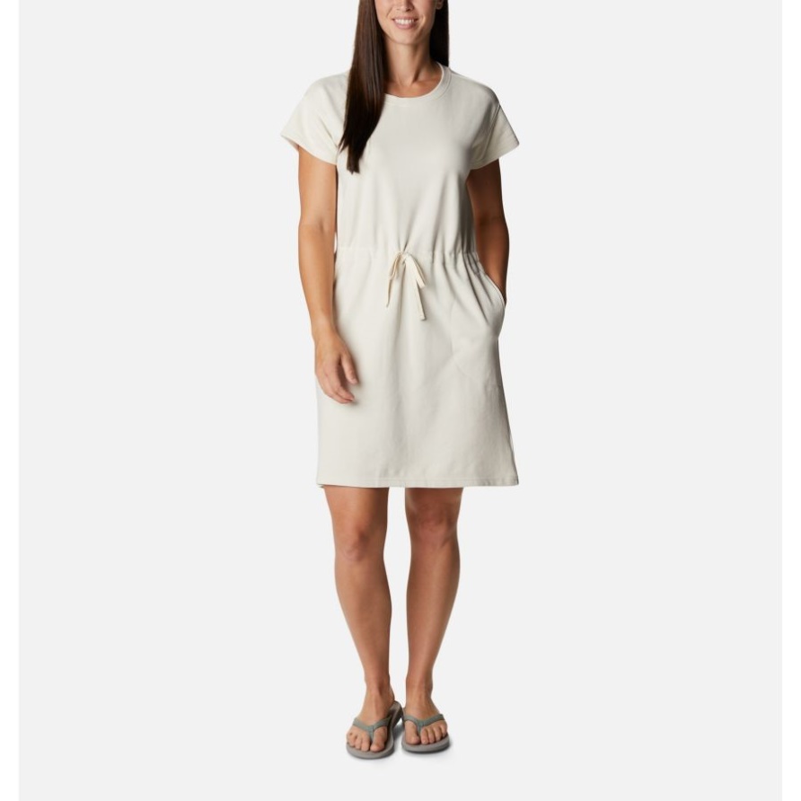 Columbia Trek French Terry Kleid Für Damen Columbia Chalk