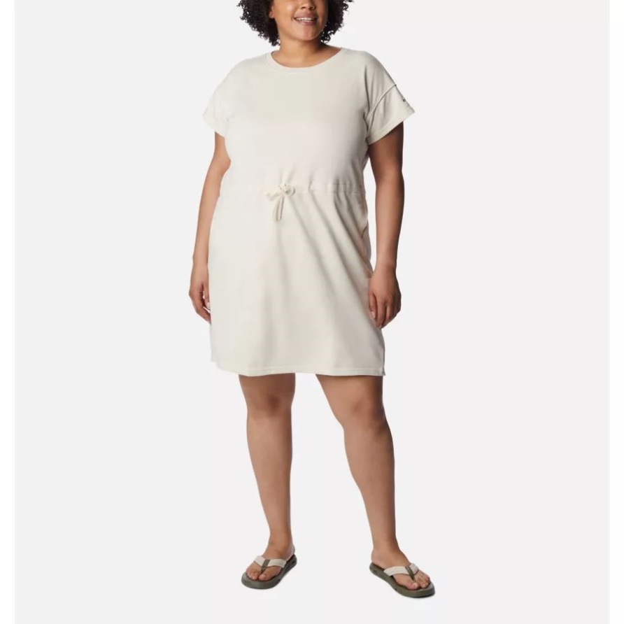 Columbia Trek French Terry Kleid Für Damen Plus Größe Columbia Chalk