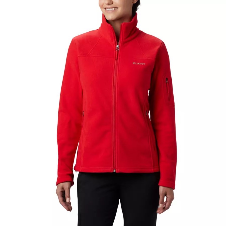 Damen-Fleecejacke Fast Trek II Red Lily Columbia