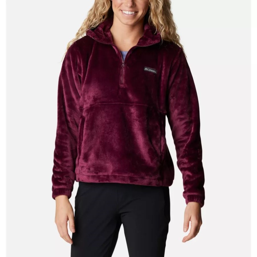 Damen-Fleece-Hoodie Columbia Marionberry