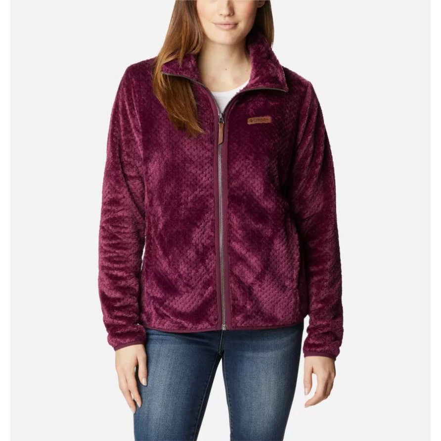 Damen Fire Side II Sherpa Fleece Mit Durchgehendem Reißverschluss Von Columbia Brand Marionberry