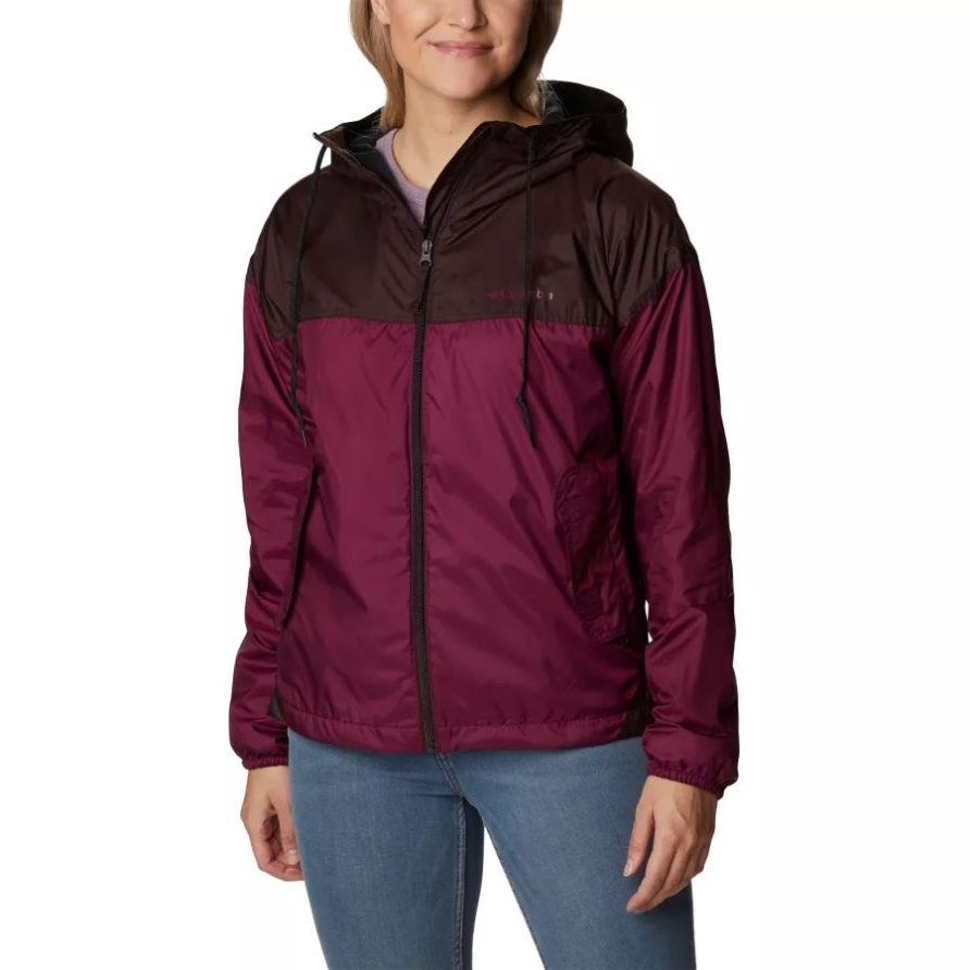 Damen-Windjacke Mit Flash-Herausforderer-Fleecefutter Marionberry/New Cinder Columbia Brand