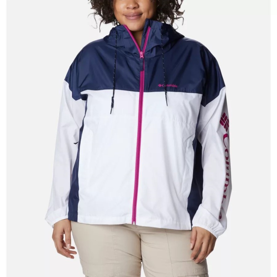 Flash Challenger Neuheit Windjacke Für Damen Plus Größe Weiß/nächtlich Columbia