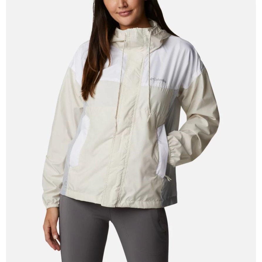 Damen-Windjacke Flash Challenger Columbia Chalk/White/Cirrus Grey