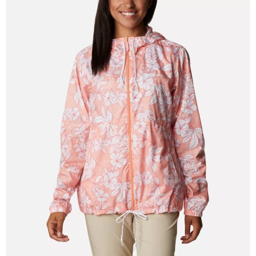 Flash-Forward-Windjacke Für Damen Columbia Coral Reef Lakeshore Blumendruck