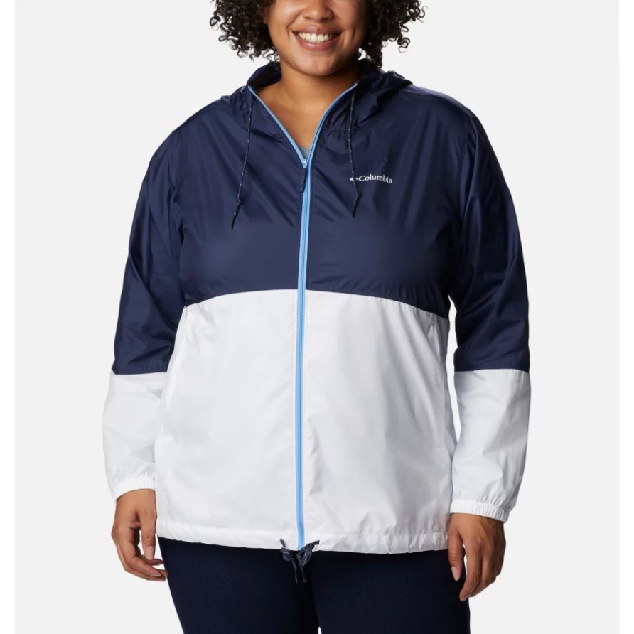 Flash-Forward-Windjacke Für Damen In Übergröße Nachtaktiv/weiß Columbia