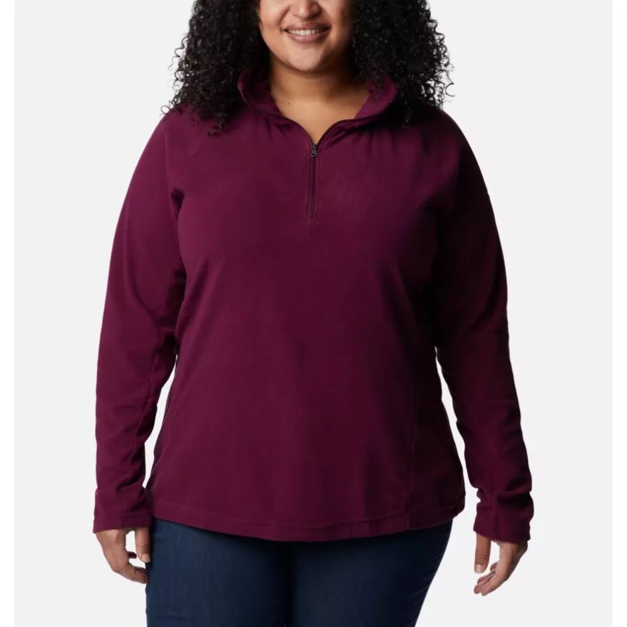 Glacial Iv 1/2 Zip Für Damen Plus Größe Marionberry Columbia