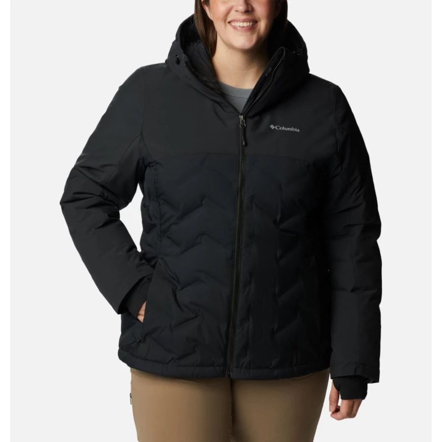Damen Grand Trek Ii Daunenjacke Plus Größe Columbia Schwarz