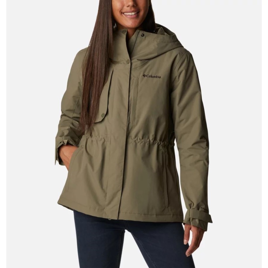 Hadley Trail Jacke Damen Columbia Steingrün