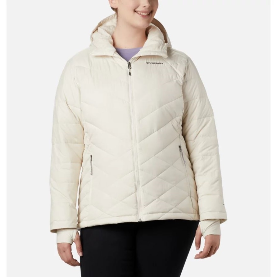 Himmlische Kapuzenjacke Für Damen Plus Größe Columbia Chalk