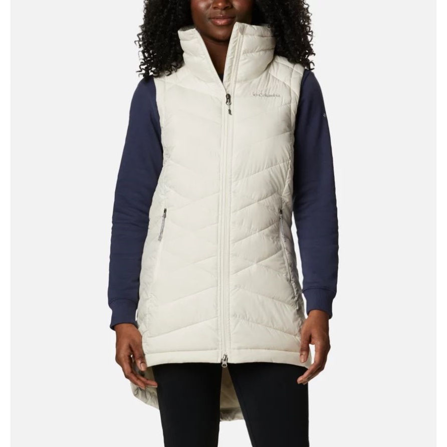 Himmlische Lange Weste Für Damen Columbia Chalk