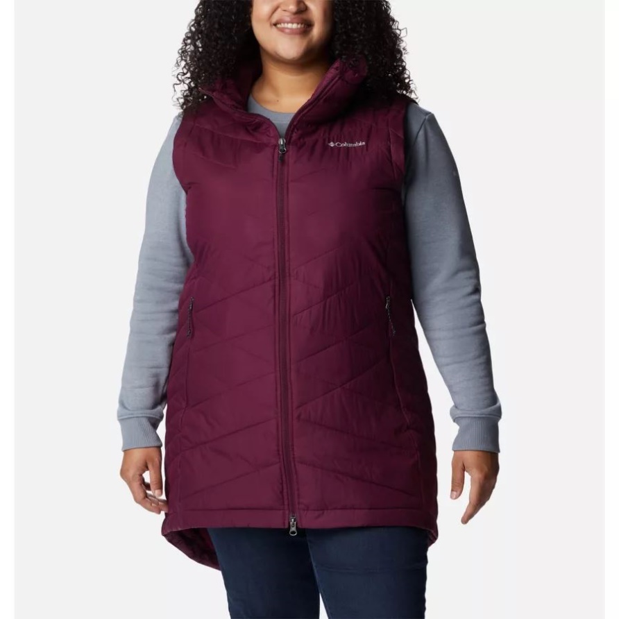 Himmlische Lange Weste Für Damen Plus Größe Columbia Marionberry