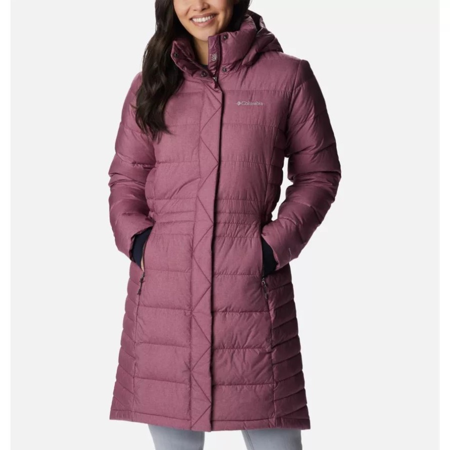 Hexbreaker Elite Omni-heat Infinity Damen-daunenjacke Marionberry Heather Print Columbia