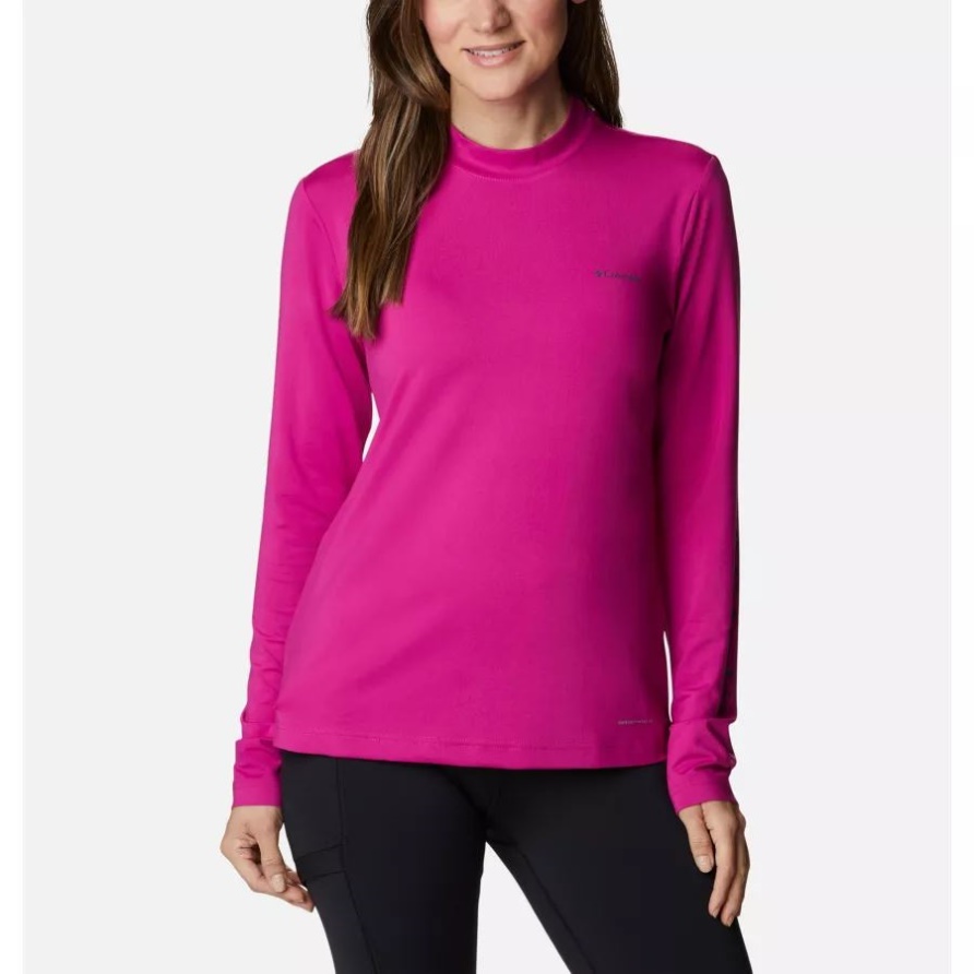 Damen Hike Performance Langarm T-Shirt Columbia Wild Fuchsia