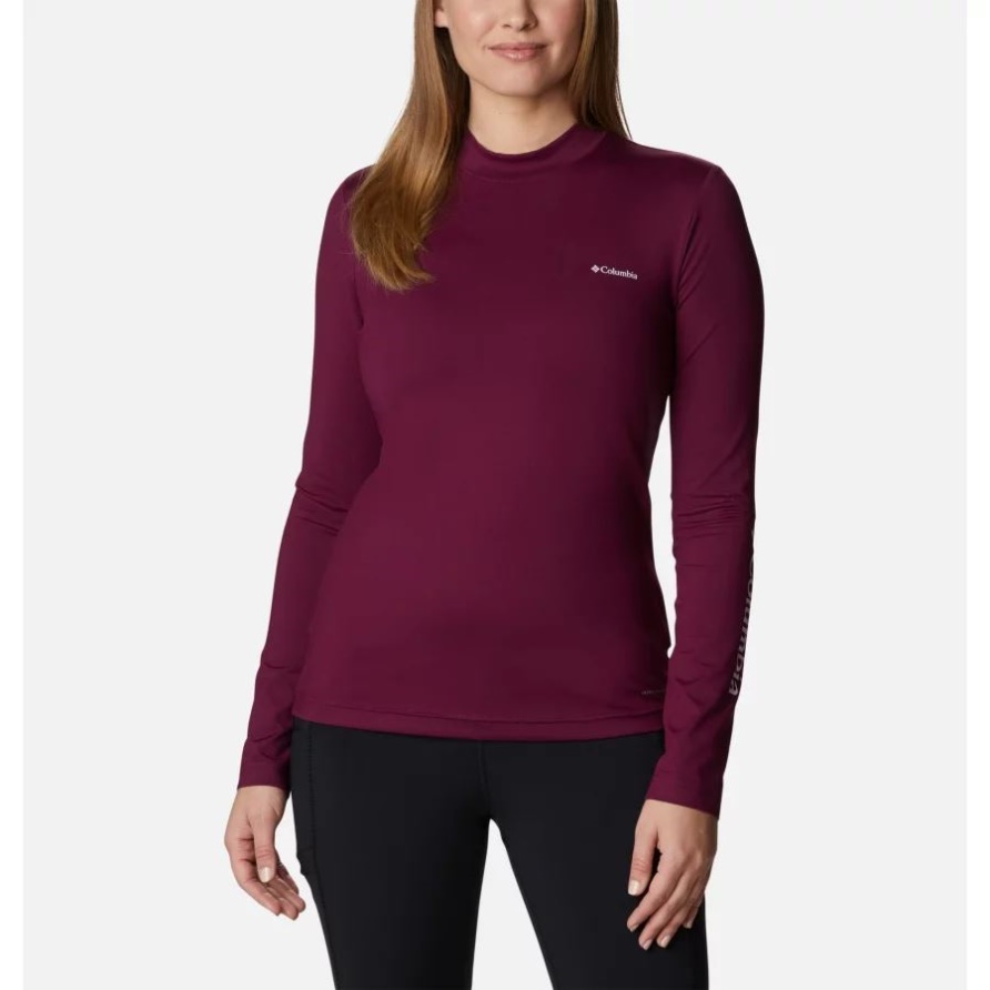 Damen Hike Performance Langarm T-Shirt Marionberry Columbia