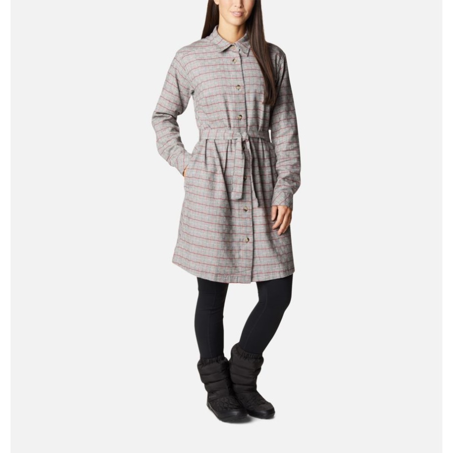 Holly Hideaway Flanellkleid Für Damen Kreide Einfach Schottenkaro Columbia