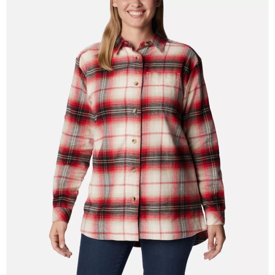 Flanellhemd Holly Versteck Für Damen Kreide Multi Tartan Columbia