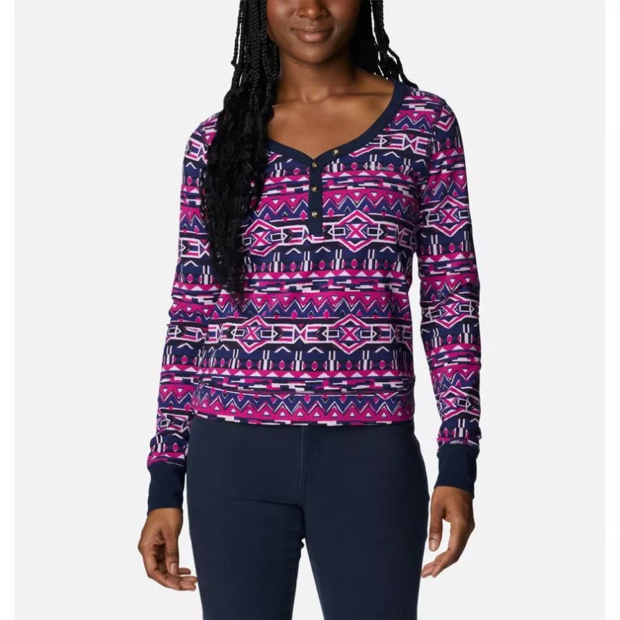 Holly Hideaway Longsleeve Für Damen Dark Sapphire 80s Stripe Columbia