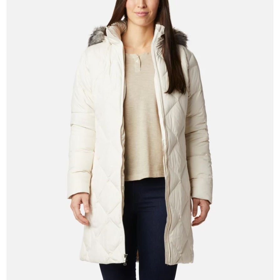 Icy Heights Ii Daunenjacke Damen Columbia Chalk